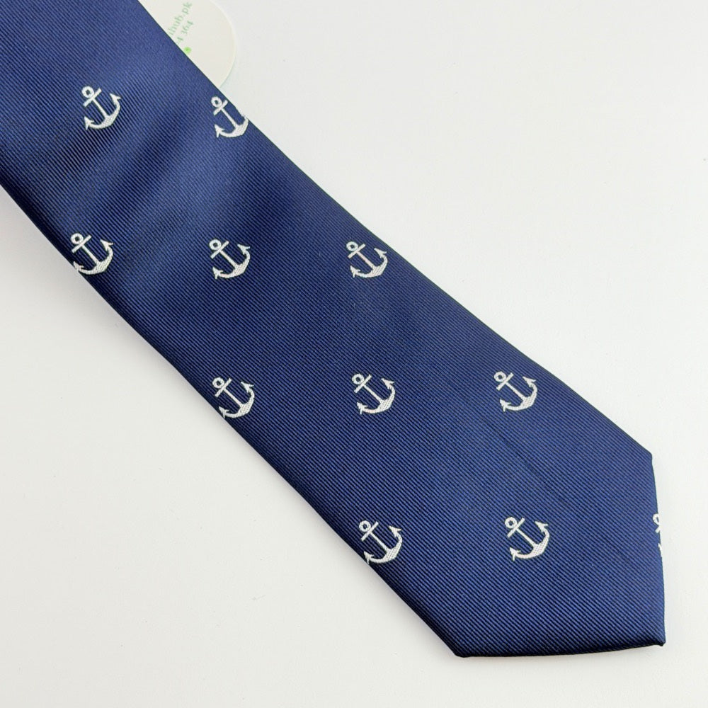 NAVY ANCHOR ROYALE TIE