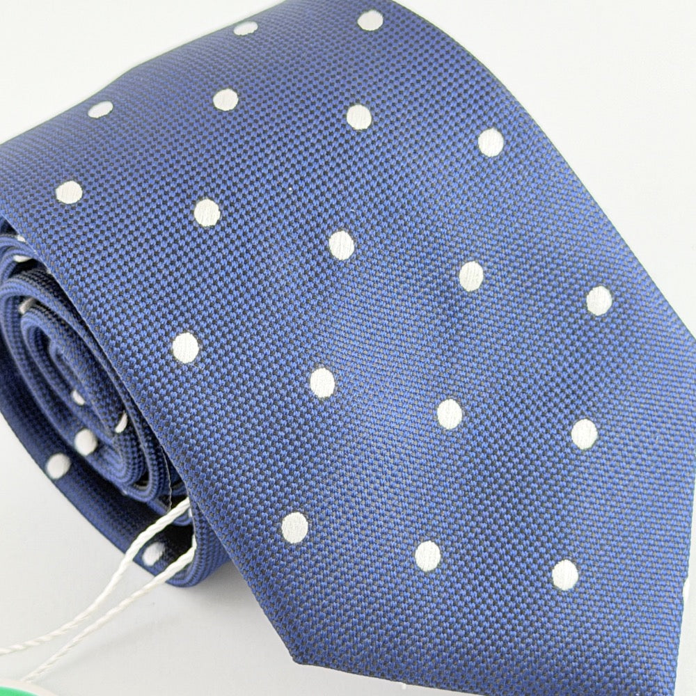 NAVY PRESTIGE POLKA TIE