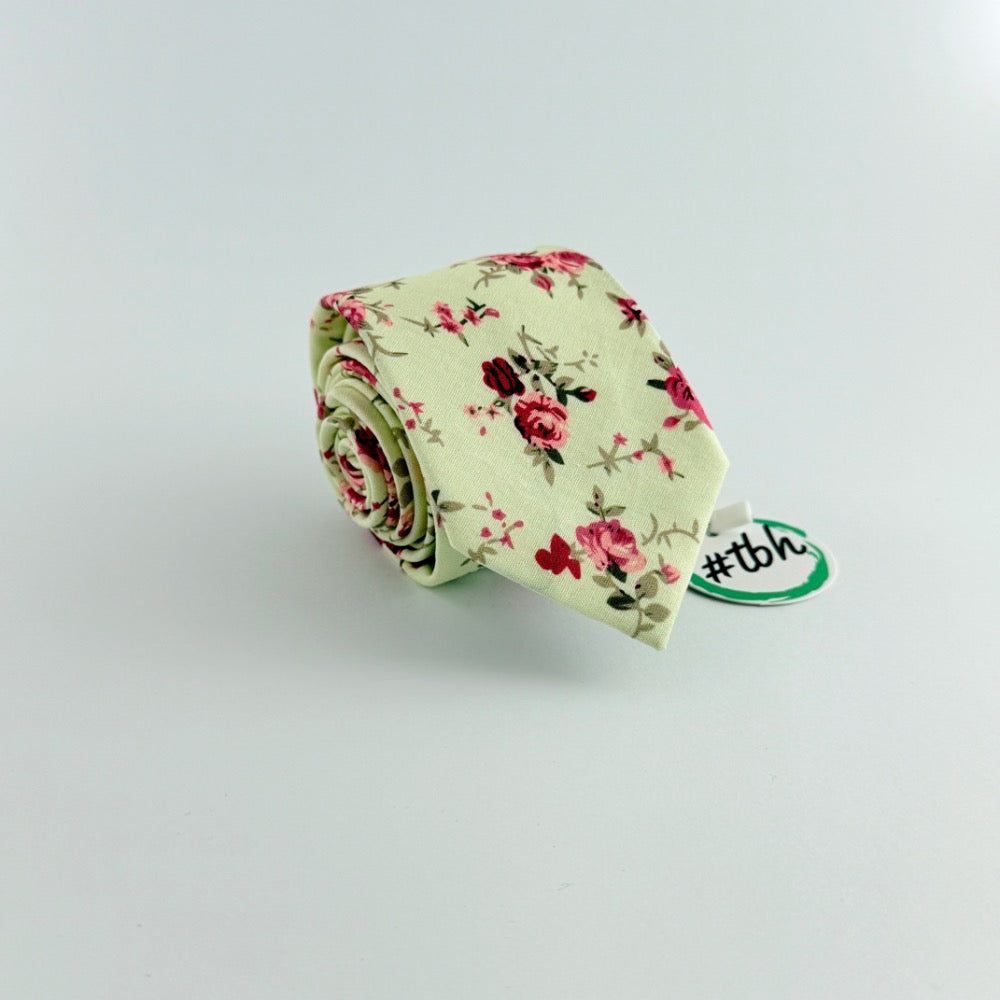 ENGLISH ROSE COTTON TIE