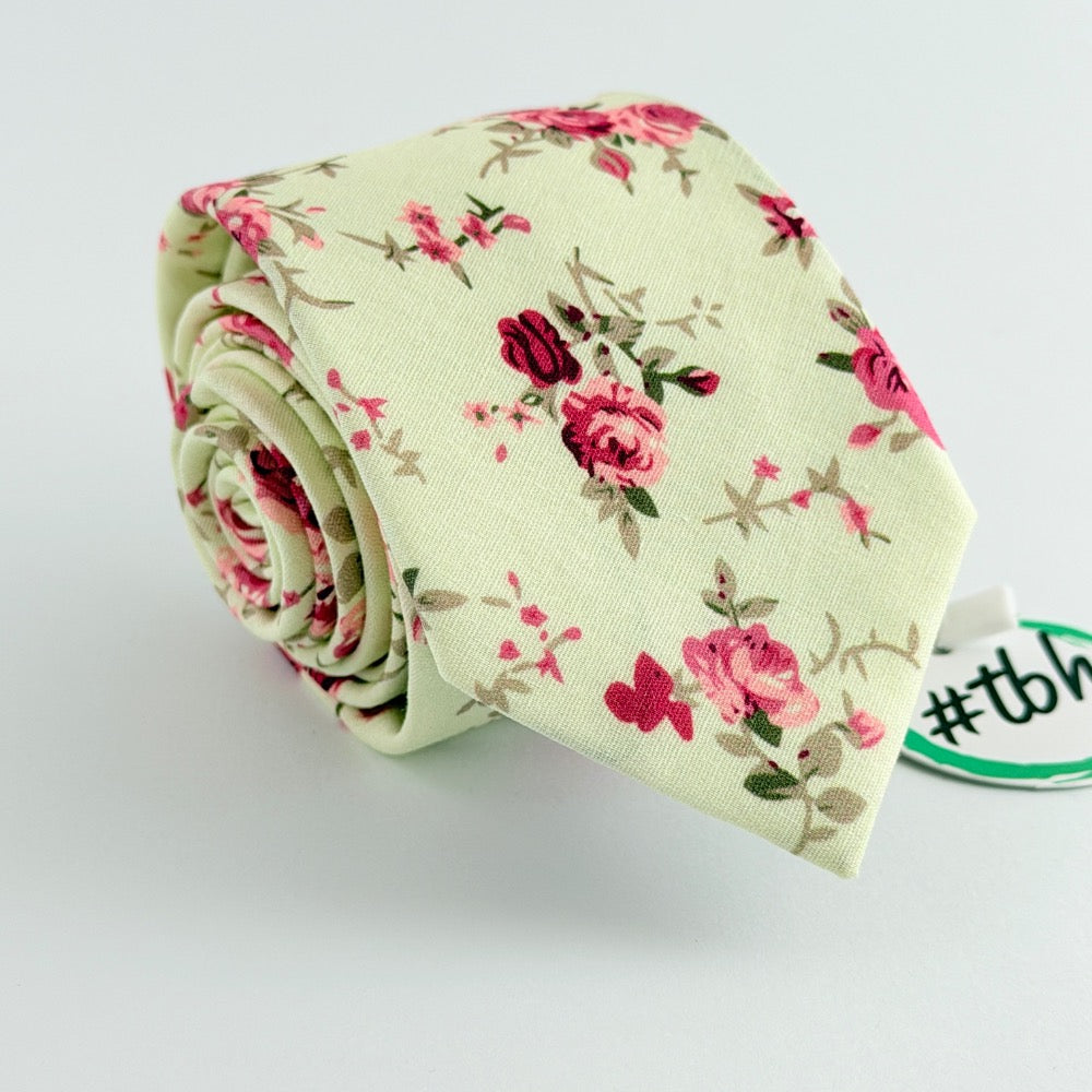 ENGLISH ROSE COTTON TIE