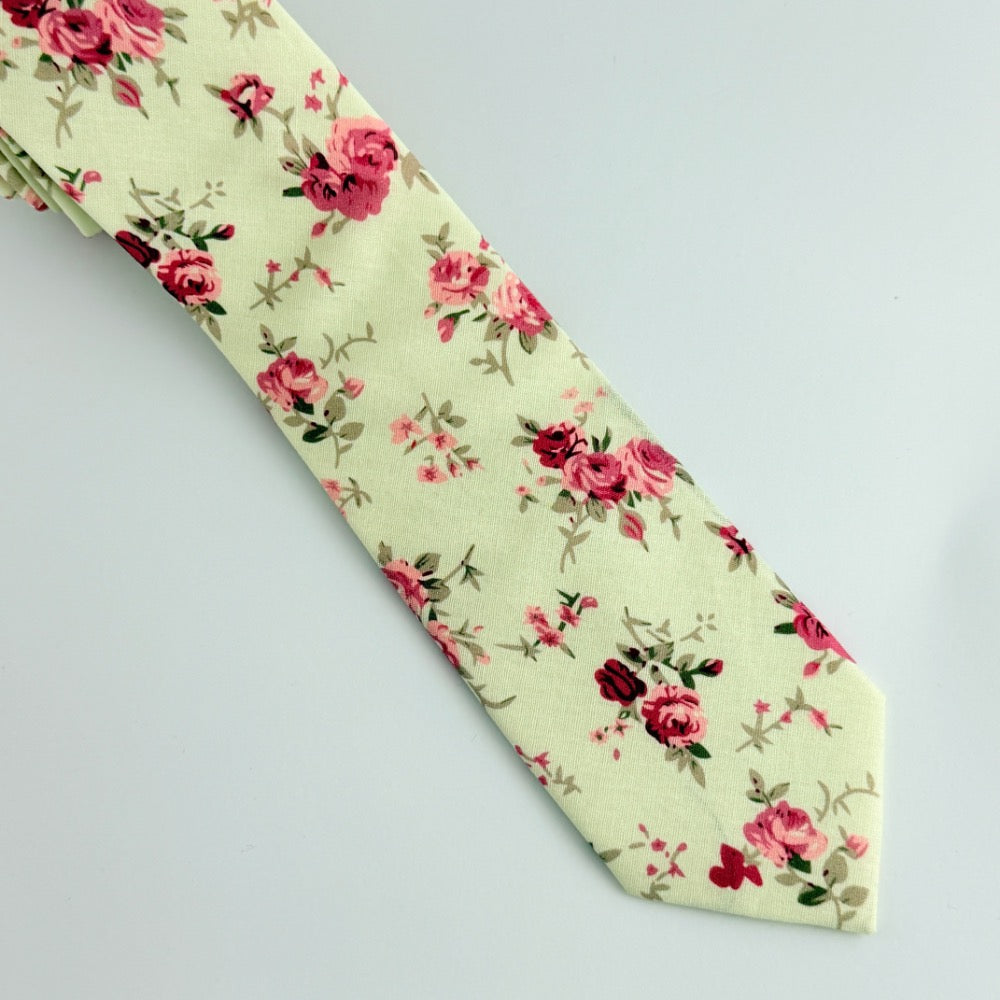 ENGLISH ROSE COTTON TIE