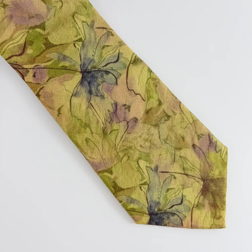 OLIVE BOTANICAL PREMIUM COTTON TIE