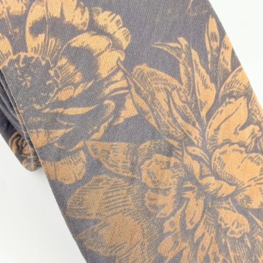 AURELIA NOIR FLORAL PREMIUM COTTON TIE