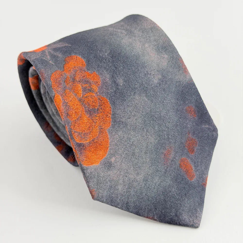 BURNT EMBER FLORAL PREMIUM COTTON TIE
