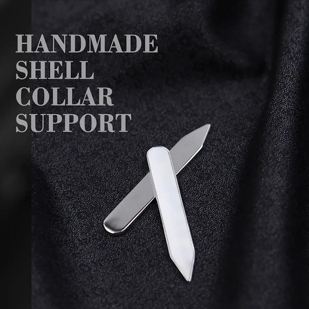 COLLAR STAYS - STAINLESS STEEL - PAIR