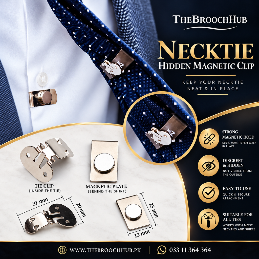 NECKTIE HIDDEN MAGNETIC CLIP
