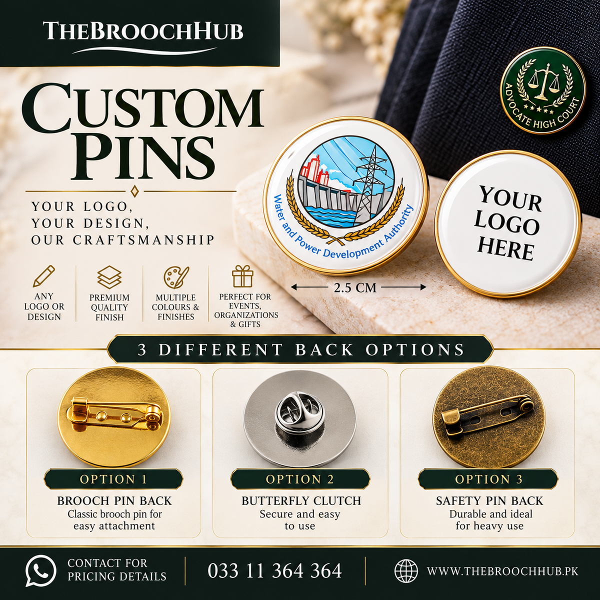 CUSTOMISE YOUR BROOCH