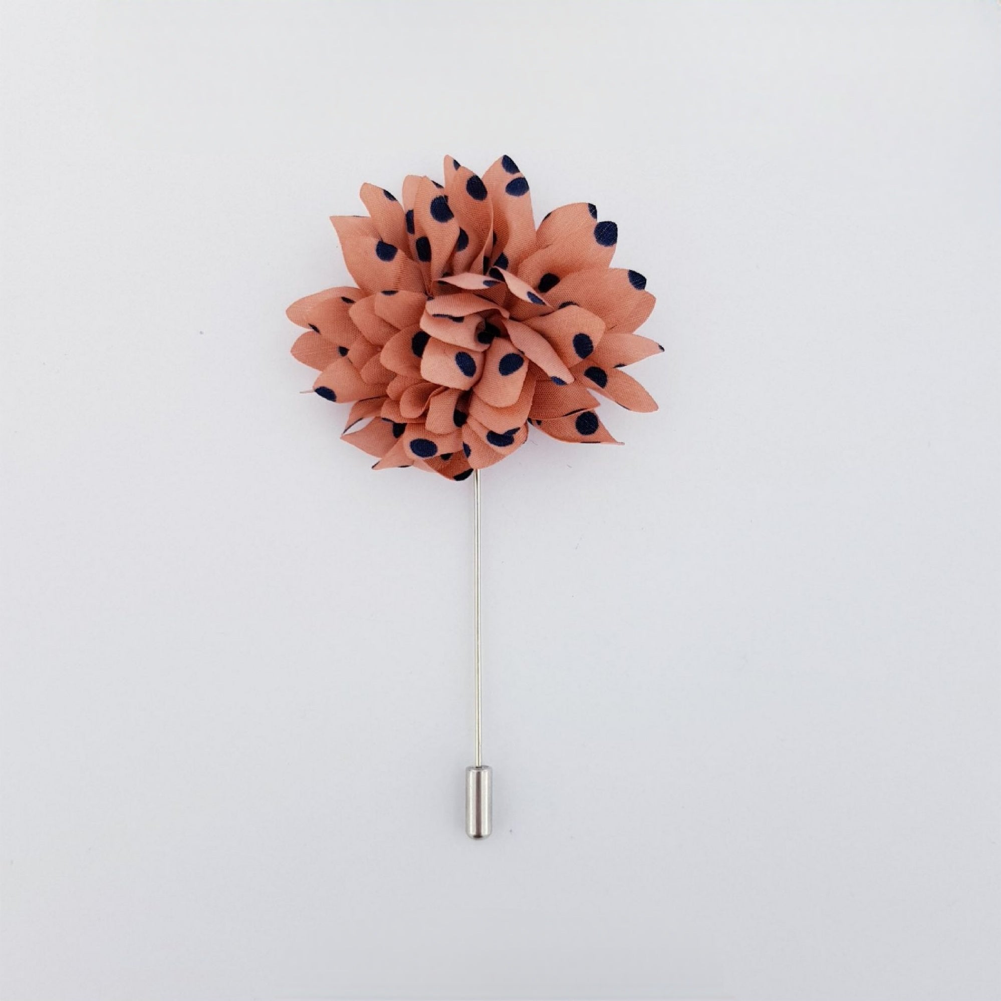 Floral Navy Blue flower lapel pin