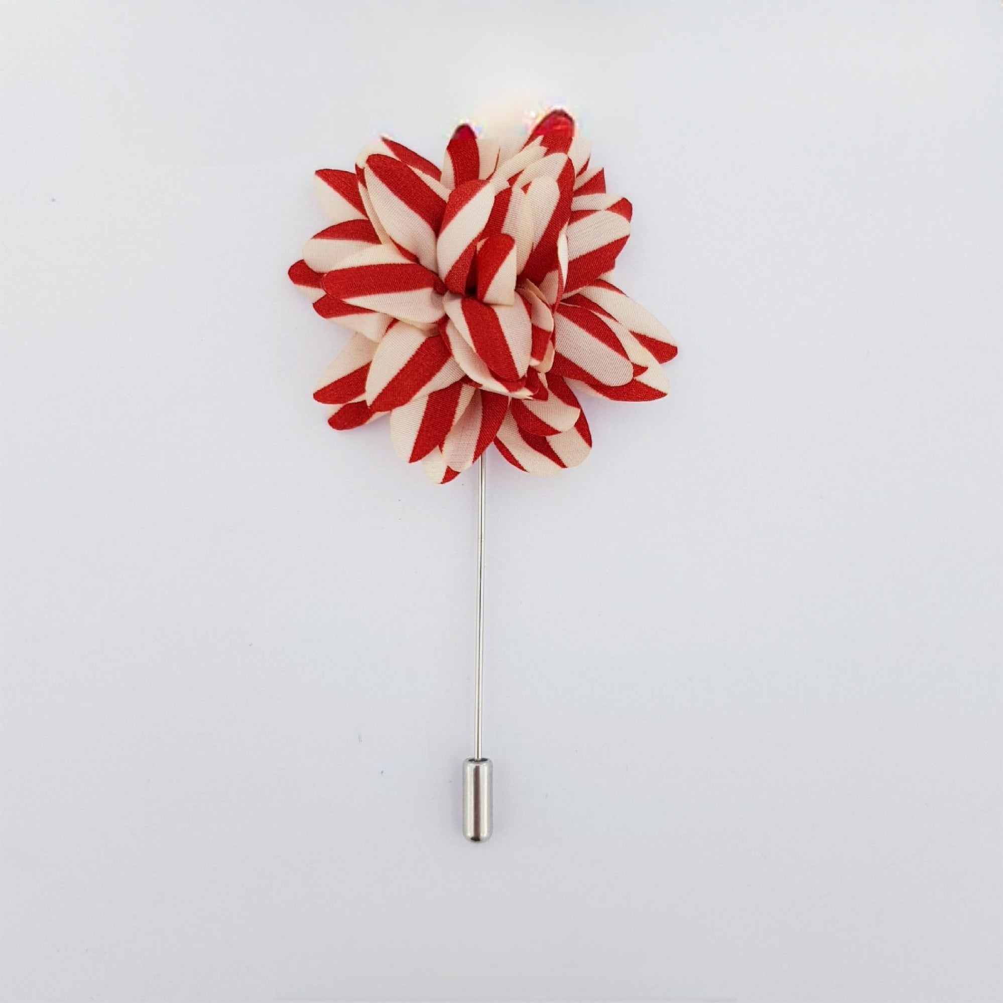 Floral Pink on Black flower lapel pin