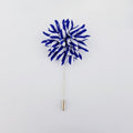 Floral Pink on White flower lapel pin