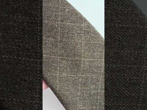 ESPRESSO WINDOWPANE WOOL TIE