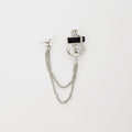 MERINER'S ANCHOR CHAIN BROOCH SILVER