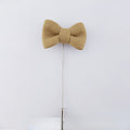 THE GENTLEMAN'S BOWTIE LAPEL PIN FAWN
