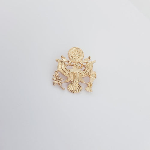 AMERICAL EAGLE CREST LAPEL PIN - GOLDEN