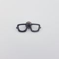 GEEK CHIC GLASSES LAPEL PIN - CHARVOAL
