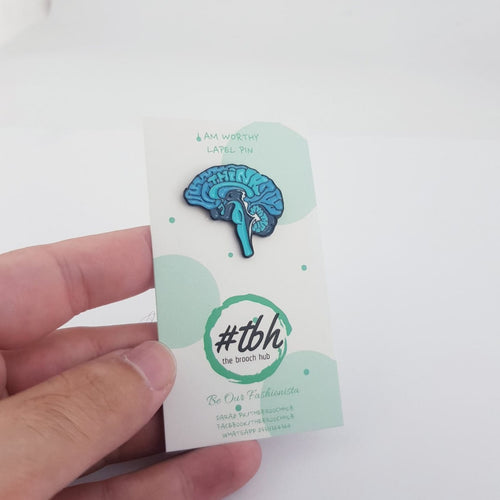 BRAIN ANATOMY ENAMEL PIN