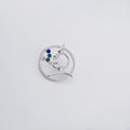 THE MICROSCOPIST 🔬 BROOCH SILVER