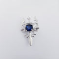ROYAL DRAGON SWORD LAPEL PIN - FRESH SILVER